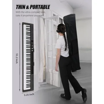 UISCOM 88-Key Semi-Weighted Portable Keyboard