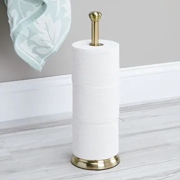 Stylish Free-Standing Toilet Paper Holder - mDesign
