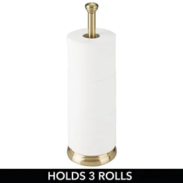 Stylish Free-Standing Toilet Paper Holder - mDesign