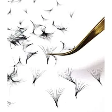 1000 Premade volume fans Mixed lengths 9-16mm loose Fans C, D Curl. Handmade eyelash extensions supplies Russian volume lash promade fan 4D 5D 6D 7D 8D 9D 10D (Curl C, 4D - 0.07)