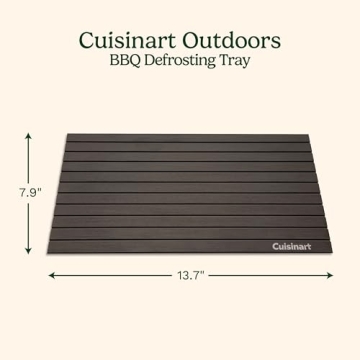 Cuisinart BBQ Defrosting Tray, Conductive Aluminum Rapid Thaw Plate for Frozen Meat, Quick Defrosting Tool to Preserve Natural Flavors, Easy to Clean Kitchen Gadget and Grilling Accessories for Home