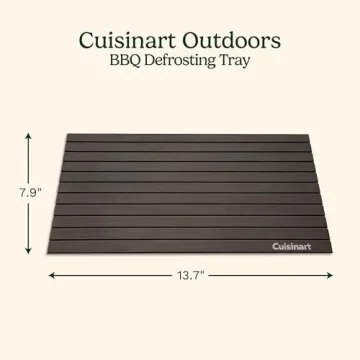 Cuisinart BBQ Defrosting Tray, Conductive Aluminum Rapid Thaw Plate for Frozen Meat, Quick Defrosting Tool to Preserve Natural Flavors, Easy to Clean Kitchen Gadget and Grilling Accessories for Home