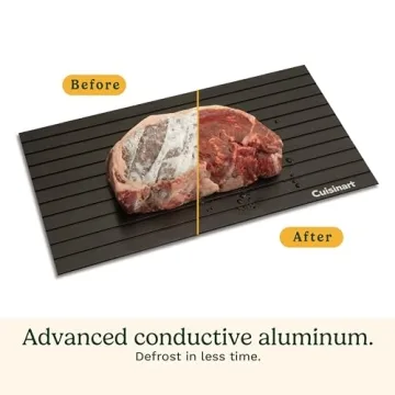 Cuisinart BBQ Defrosting Tray, Conductive Aluminum Rapid Thaw Plate for Frozen Meat, Quick Defrosting Tool to Preserve Natural Flavors, Easy to Clean Kitchen Gadget and Grilling Accessories for Home