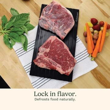 Cuisinart BBQ Defrosting Tray, Conductive Aluminum Rapid Thaw Plate for Frozen Meat, Quick Defrosting Tool to Preserve Natural Flavors, Easy to Clean Kitchen Gadget and Grilling Accessories for Home