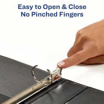 Avery 3 Ring Binder, 1 Inch Round Rings, Retro Collection, Radiant Heart (26804)