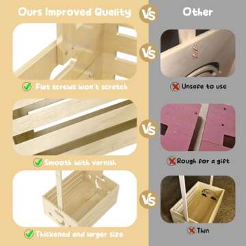 Personalized Large Baby Shower Gifts Basket Wooden Crate