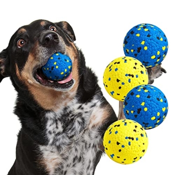 Kimee Dog Balls Tennis Ball Toys Dog Toys for Aggressive Chewers Durable Teething Chew Toys Water To...