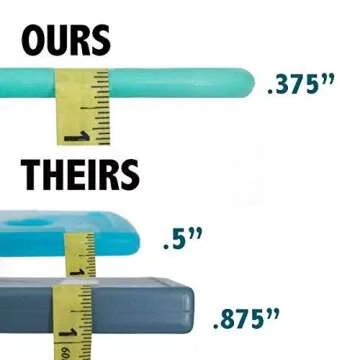 Kona Large Ice Packs for Coolers - Slim Space Saving Design - 25 Minute Freeze Time (4)