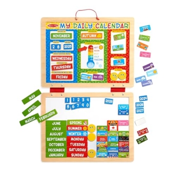 Magnetic Daily Activities Calendar for Kids Ages 3+