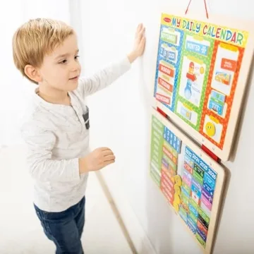 Magnetic Daily Activities Calendar for Kids Ages 3+
