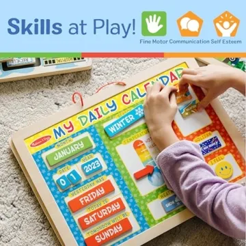 Magnetic Daily Activities Calendar for Kids Ages 3+