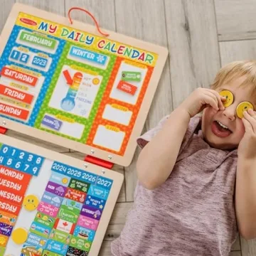Magnetic Daily Activities Calendar for Kids Ages 3+
