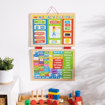 Magnetic Daily Activities Calendar for Kids Ages 3+