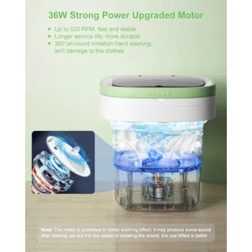 Portable 16L Mini Washing Machine for Small Items