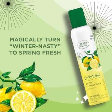 Citrus Magic Limited Edition Odor Eliminator Spray, Limoncello, 3-Ounce, Pack of 3