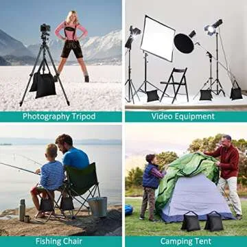 Aimosen 4 Packs Sandbags for Photography and Outdoor Use
