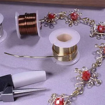 The Beadsmith Wire Elements 20-Gauge Lacquered Tarnish-Resistant Copper Wire for Jewelry Making, 3 Yards Each, 2.74 Meters Each Spool (Assorted Colors)