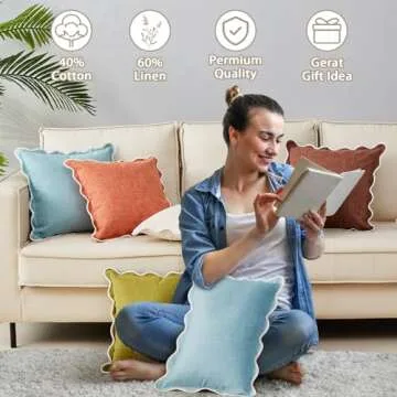 Mayler Yee Throw Pillow Covers - Boho Cotton & Linen Decor