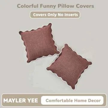 Mayler Yee Throw Pillow Covers - Boho Cotton & Linen Decor