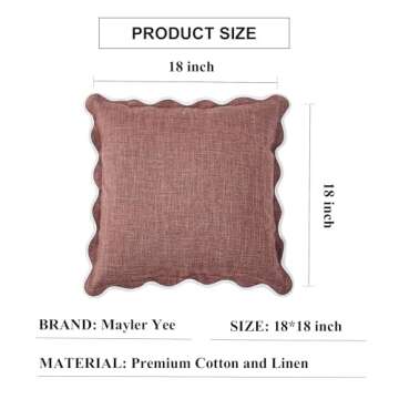 Mayler Yee Throw Pillow Covers - Boho Cotton & Linen Decor