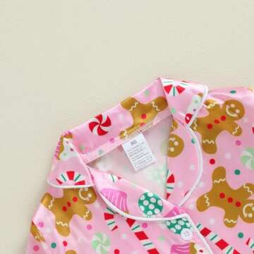 Twopumpkin Toddler Girl Christmas Satin Pajamas Set