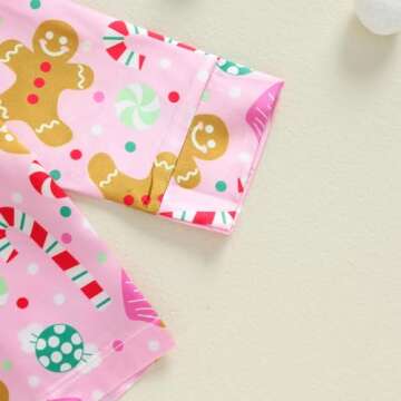 Twopumpkin Toddler Girl Christmas Satin Pajamas Set