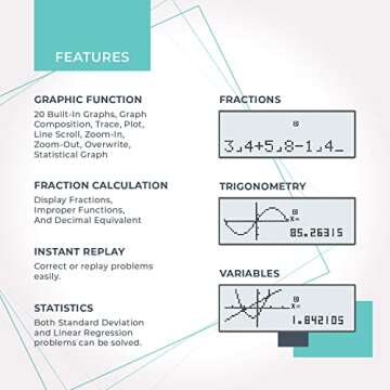 CATIGA Scientific Calculator with Graphic Functions - Multiple Modes with Intuitive Interface - Perf...