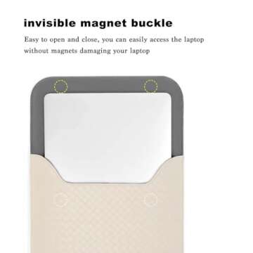 MOSISO Laptop Sleeve Compatible with MacBook Air 13 inch M3 A3113 M2 A2681 M1 A2337 A2179 A1932/Pro ...