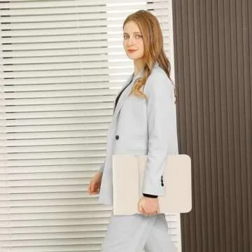 MOSISO Laptop Sleeve Compatible with MacBook Air 13 inch M3 A3113 M2 A2681 M1 A2337 A2179 A1932/Pro 13 M2 M1 A2338 A2251 A2289 A2159 A1989 A1706 A1708, PU Leather Woven Case with Small Bag, Apricot