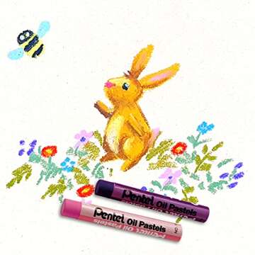 Pentel Arts Oil Pastels Set - 16 Vibrant Colors