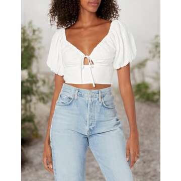 ASTR the Label Women's Amadia Top in Classic White