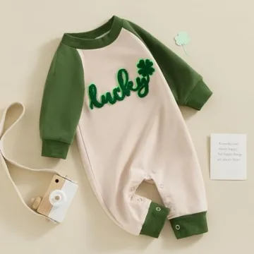 Stylish FYBITBO St Patrick's Day Baby Outfit for Newborns