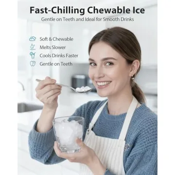 Aeitto Nugget Ice Maker Countertop for Home Office