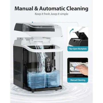 Aeitto Nugget Ice Maker Countertop for Home Office