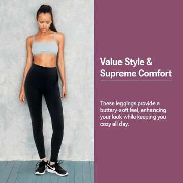 SATINA High Waisted Leggings - Comfort for All Sizes