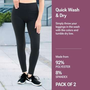 SATINA High Waisted Leggings - Comfort for All Sizes