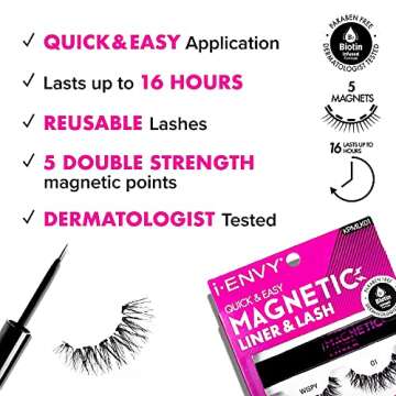 i•ENVY Magnetic Eyelashes Double Strength Reusable Lashes