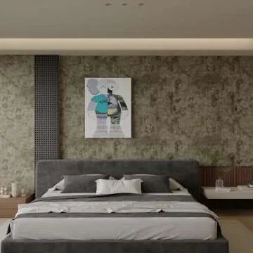 JSEVEM 16"×118" Thick Light Brown Gray Concrete Wallpaper Peel and Stick Industrial Taupe Grey Concrete Contact Paper Vinyl Matte Cement Adhesive Tile Sticker for Countertops Bedroom Bathroom Walls