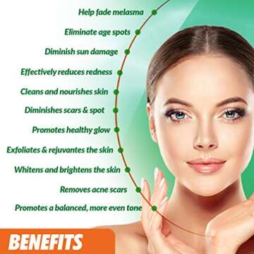 Natrulo Kojic Acid Soap for Hyperpigmentation - Kojic & Papaya Soap for Brighter Skin - Reduce Acne,...