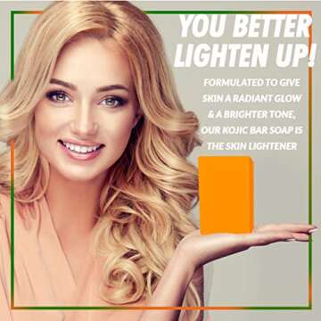 Natrulo Kojic Acid Soap for Hyperpigmentation - Kojic & Papaya Soap for Brighter Skin - Reduce Acne, Cleanse Scars, & Even Skin Tone - USA Formulated, Suitable for All Skin Types