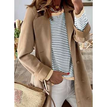 Dokotoo Womens Clothing Color Block Pullover Sweaters 2025 Fashion Crew Neck Long Sleeve Jumper Tops...