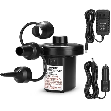 AGPtek Electric Air Pump - Quick-Smart Inflator for Camping