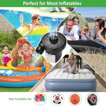 AGPtek Electric Air Pump - Quick-Smart Inflator for Camping