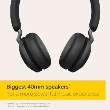 Jabra Elite 45h, Titanium Black – On-Ear Wireless Headphones with Up to 50 Hours of Battery Life, ...