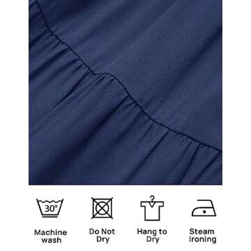 ZESICA Women's Puff Sleeve A-Line Midi Dress - Summer Edition