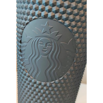 Stylish Starbucks Black Matte Studded Tumbler - 24 oz