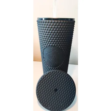 Stylish Starbucks Black Matte Studded Tumbler - 24 oz
