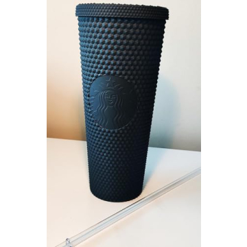 Stylish Starbucks Black Matte Studded Tumbler - 24 oz