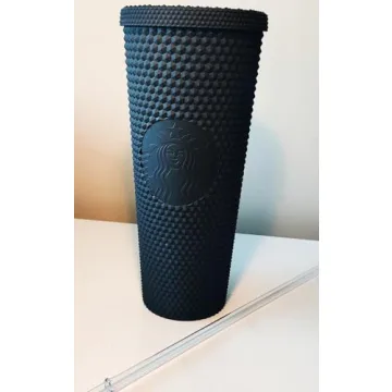 Stylish Starbucks Black Matte Studded Tumbler - 24 oz