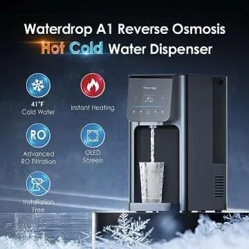 [Hot and Cold] Waterdrop WD-A1 Countertop Reverse Osmosis System, NSF/ANSI 58 Standard, Bottleless W...
